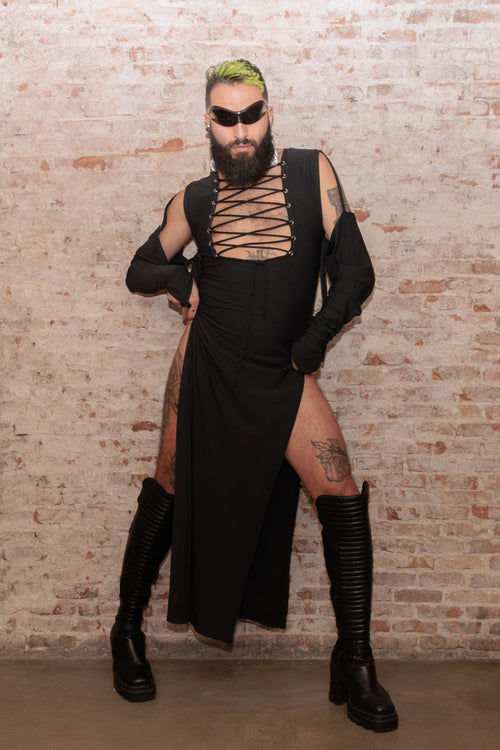 Vestido Negro Ceniza