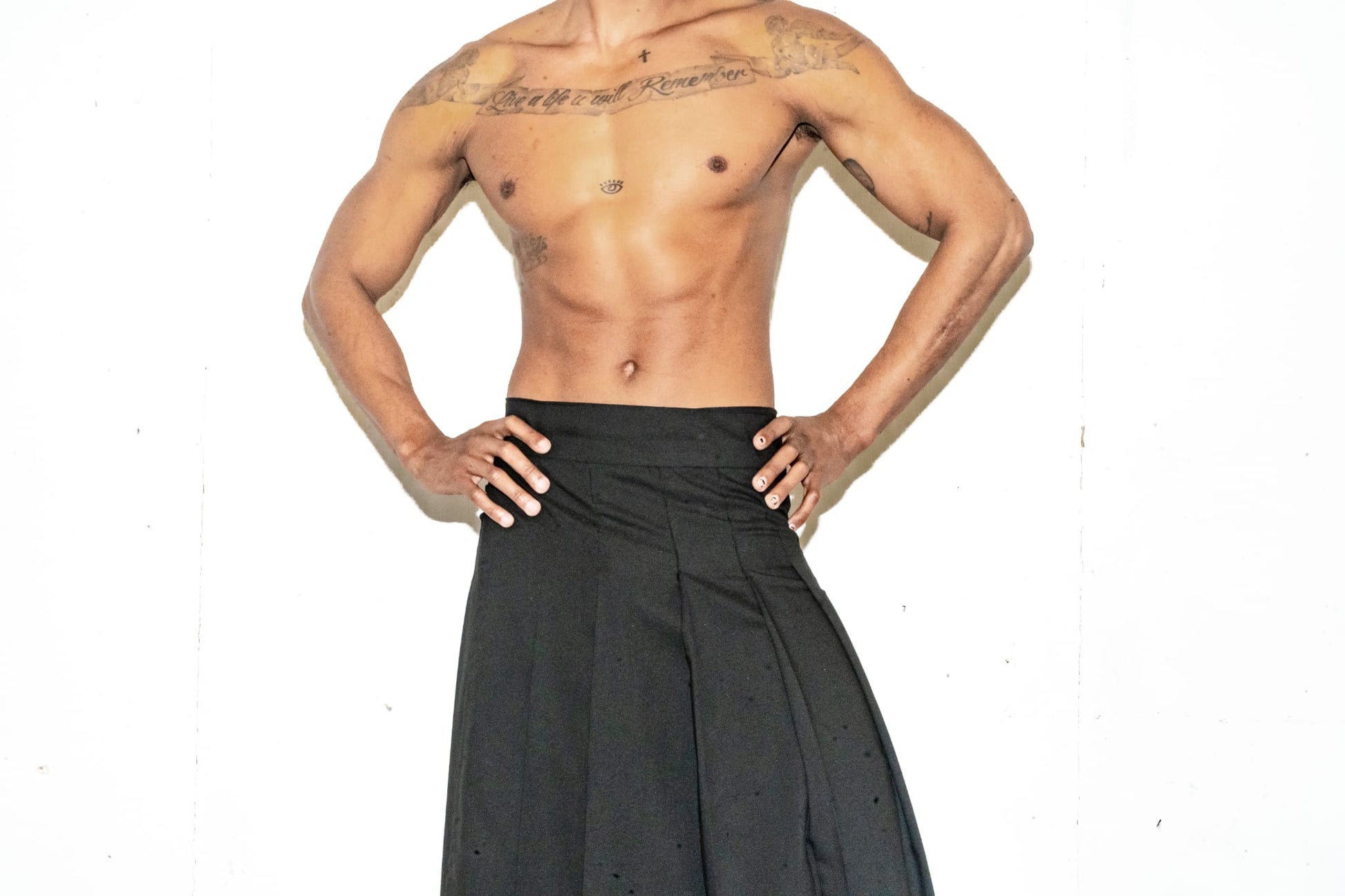 Falda plisada masculina Wallace