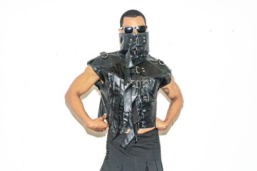 Chaleco de cuero Cyber